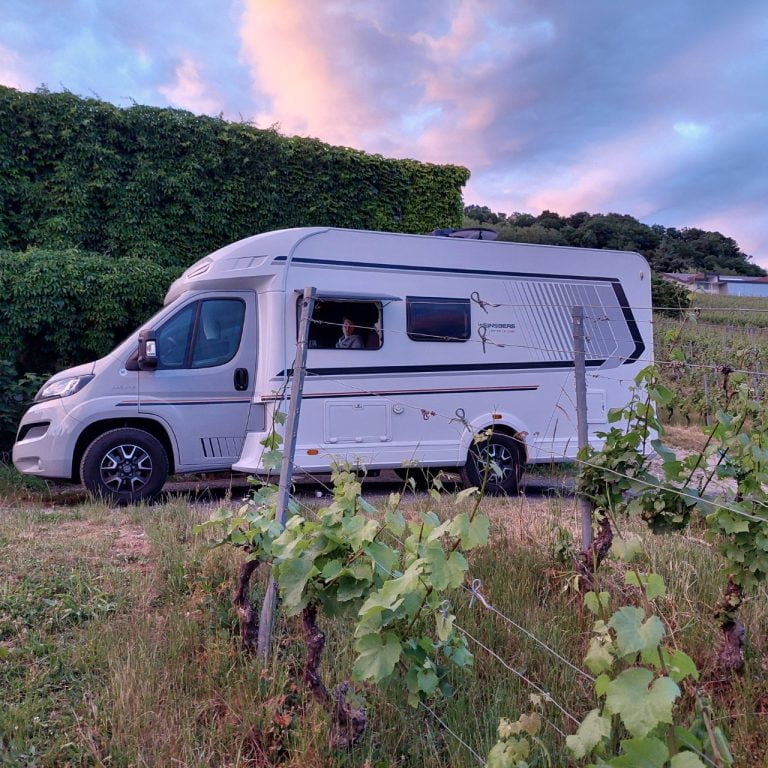 Mit dem Camper im Weingut die Seele baumeln lassen